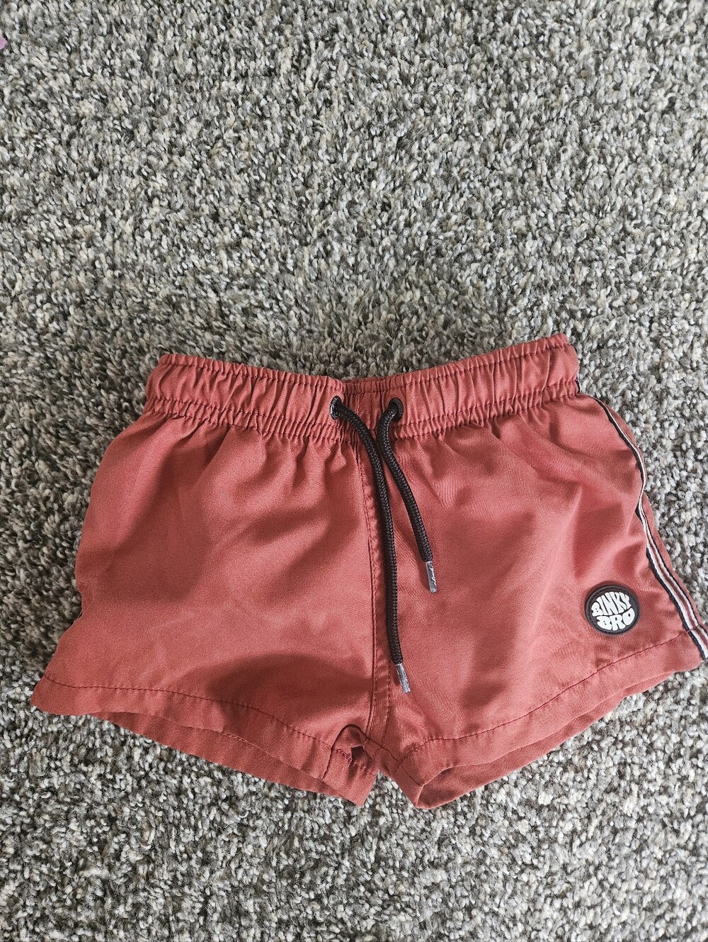Binky Bro Toddler Boy Swim Trunks Rust Orange Size 2-3 Years